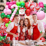 Christmas Balloon Arch Kit Xmas Fruit Green Pink Balloon Garland Hot