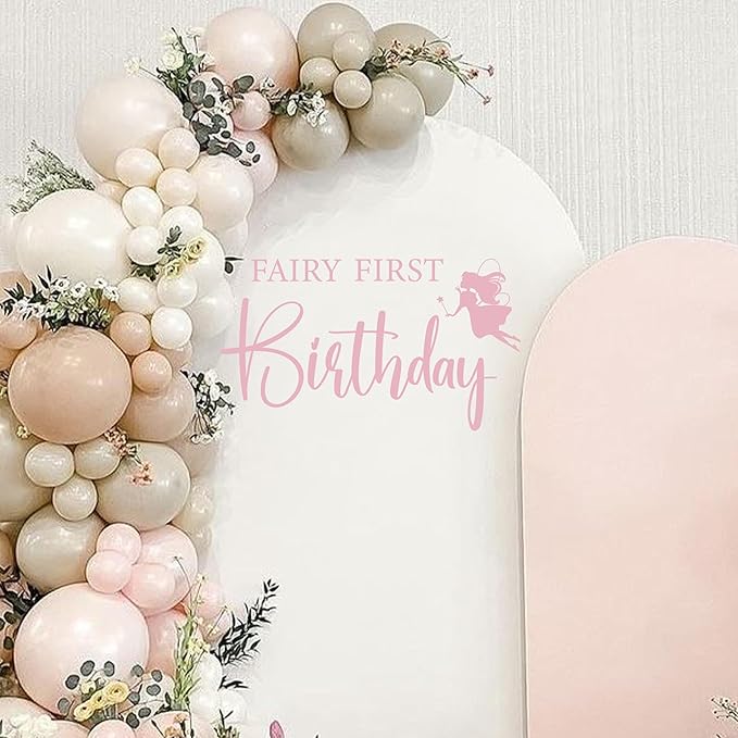 Fairy First Birthday Decal First Birthday Party Decorations Decal