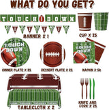 Football Party Decorations Football Plates Napkins Tablecloth Banner