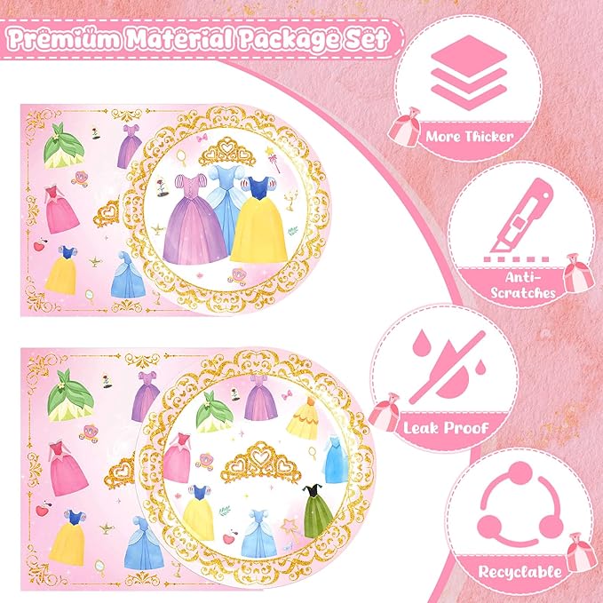 134Pcs Princess Birthday Party Decorations for Princess Party