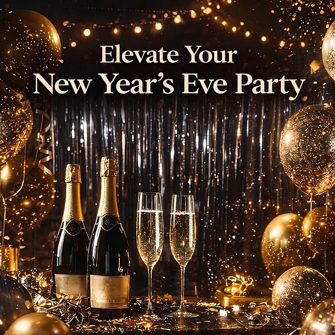 Graduation Decorations 2026 Foil Fringe Curtains- Melsan 3 Pack 3.2 x