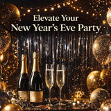 Graduation Decorations 2026 Foil Fringe Curtains- Melsan 3 Pack 3.2 x