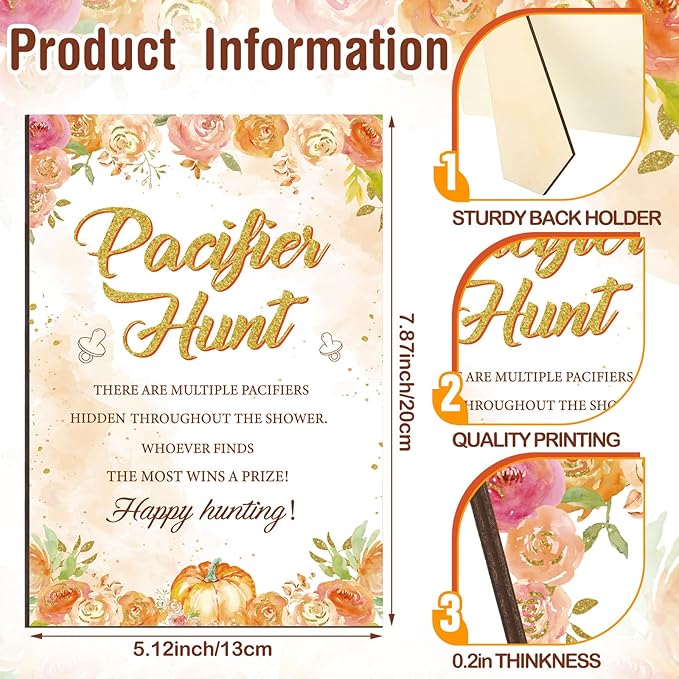 51 Pcs Fall Baby Shower Games a Little Pumpkin Is on The Way