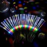Zhanmai 24 Pieces Upgraded Glow Fiber Wands Sticks K-pop Concert LED