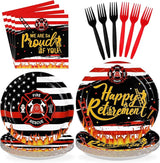 96 Pcs Firefighter Retirement Party Supplies We Are So Proud of You