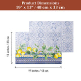 Maison d' Hermine Placemats Set of 4 100% Cotton Washable Cloth Place