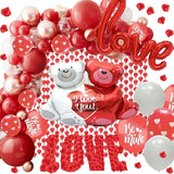 Valentine Day Balloon Decorations Kit Balloons Arch Garland With Red