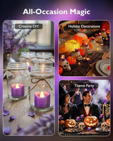 Homemory Purple Tea Lights Candles Battery Operated, 200+Hour