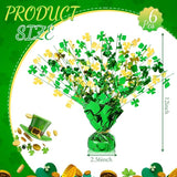 6 Pcs St Patrick's Day Party Centerpiece Shamrock Foil Spray Table