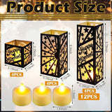12 Pcs Happy Retirement Party Table Decorations Black and Gold