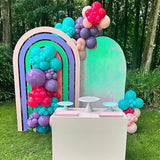 HILAVO Pink Purple Blue Balloons 60 Pcs Hot Pink Light Pink Teal