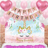Unicorn Birthday Decorations Unicorn Party Supplies for Girls