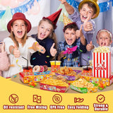45 Pcs Movie Night Snack Tray with Popcorn Bags Movie Night Supplies