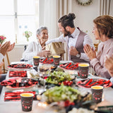 400 Pcs Happy Retirement Party Supplies Red Black Retirement