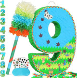 Number 9 Pinata for Birthday Party Decorations Jungle Dinosaur
