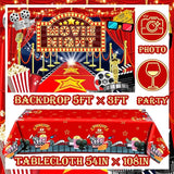 121pcs Movie Night Decorations Movie Theme Party Decorations Movie