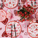 Valentines Day Decorations Party Supplies Set for 25 Disposable