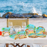 Tropical Retirement Party Decorations Dinnerware & Napkins for