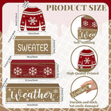 4 Pcs Christmas Table Decorations Ugly Sweater Christmas Decor