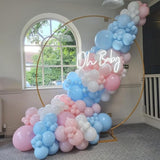 HILAVO Pink and Blue Balloons 12 Inch Pastel Light Baby Blue Pink