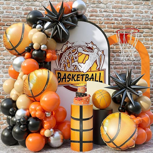 Basketball Balloon Arch Garland Kit 103Pcs Basketball Party Balloons