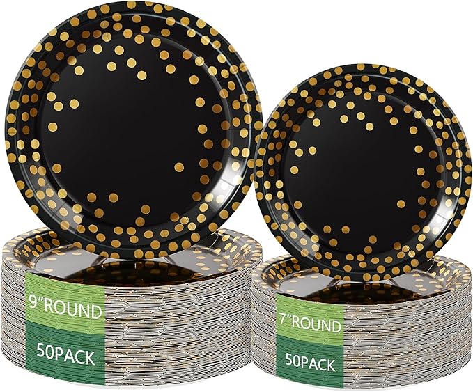 Birthdayparties Round Disposable Paper Plates for All Occasions