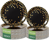 Birthdayparties Round Disposable Paper Plates for All Occasions