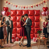 KatchOn, Red and Pink Square Foil Balloons - 19 Inches, Pack of 25 |