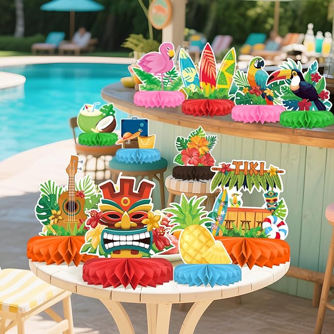 Hawaiian Luau Party Decorations Set Aloha Theme Table Decoration