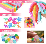 Unicorn Party Favor Goodie Rainbow Elastic Ball Bracelets Stickers