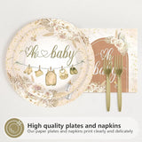 96Pcs Boho Baby Shower Decorations A Sweet Little Baby Is On The Way