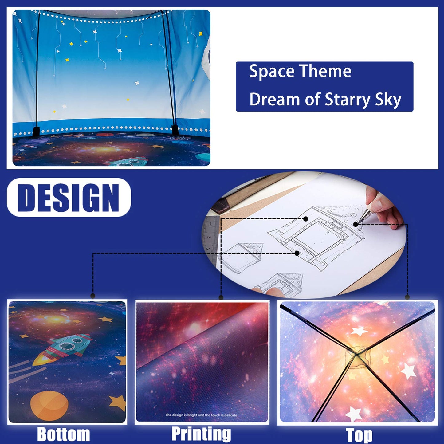 WillingHeart Play Tent for Kids Pretend Playhouse Indoor Outdoor Games