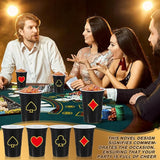 48 Pcs Casino Party Cups 16 oz Casino Theme Party Decorations