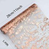 Snowkingdom Rose Gold Table Runner 11 Inch x 49 Feet Glitter Sequin
