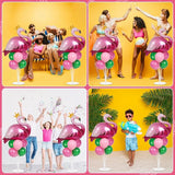 Tropical Flamingo Party Balloons Stand Kit 2 Sets With 2 Flamingo