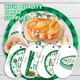 96Pcs St Patrick's Day Party Supplies Green Shamrock Plates and