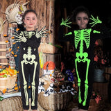 4T Toddler Skeleton Costumes Kids Halloween Skeleton Costume Glow in