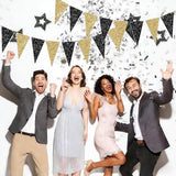 Black Gold Graduation Decorations 2026/Glitter Black and Gold Party