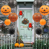 12Pcs Halloween Hanging Decorations Paper Lanterns Jack O' Lantern