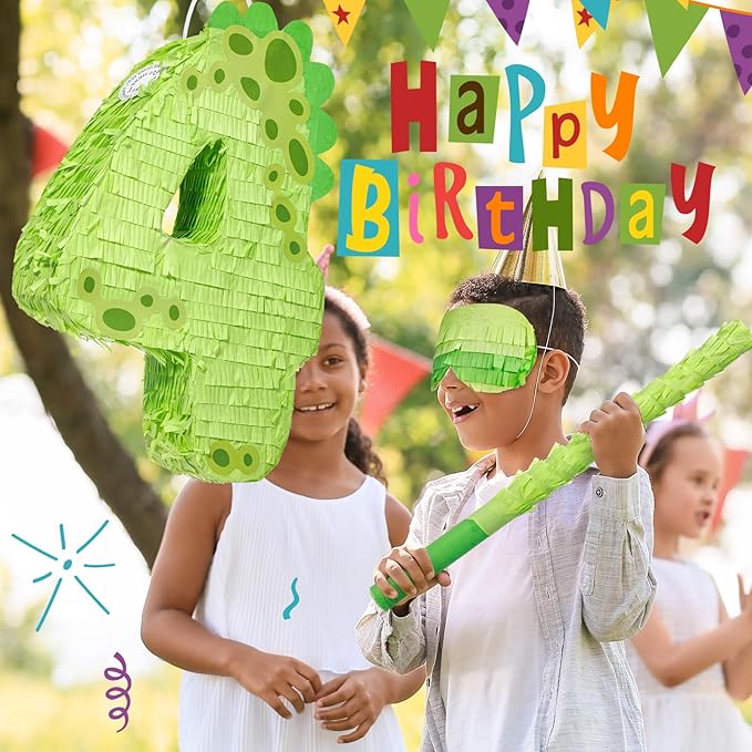 Poen 16 Inch Dinosaur Piñata Number 1 2 3 4 5 6 7 8 9 for Kids