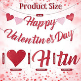 Valentine's Day Party Supplies Set Romantic Pink Heart Paper Plates