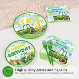 96Pcs Tractor 1st Birthday Party Decorations for Boys Farm Tractor