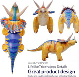 43 L Inflatable Dinosaur Toys Jurassic Birthday Party Supplies Blow