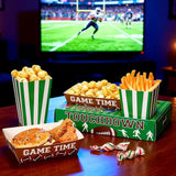 108 Pcs 36 Sets Football Movie Night Snack Trays Popcorn Boxes