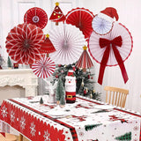 Christmas Paper Fan Decorations Christmas Decorations Classroom Red