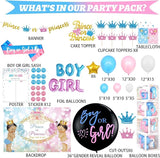 Prince or Princess Gender Reveal Decorations Boy or Girl Gender