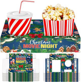 20 Pcs Christmas Movie Night Supplies Movie Night Paper Snack Trays