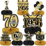70th Birthday Decorations Men, Happy Vintage 70 Years Old Honeycomb