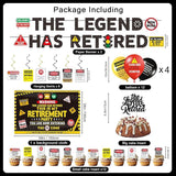 Retirement Party Decorations for Men Women Happy Retirement Banner