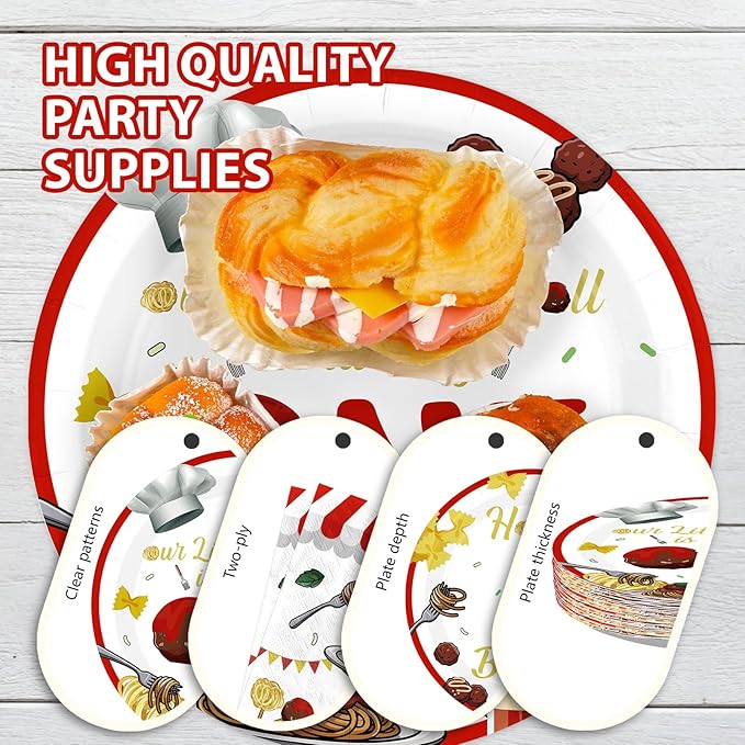 96Pcs Meatball 1st Birthday Party Supplies Meatball is Turning One